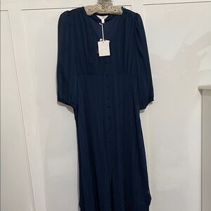LC Lauren Conrad Deep Blue Long Sleeve Dress